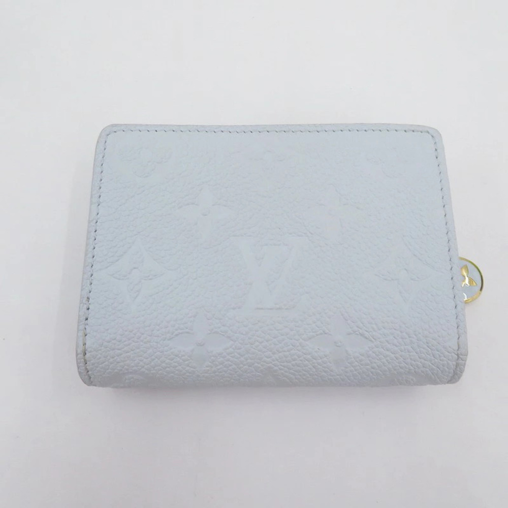 LOUIS VUITTON Portefeuille Claire Bi fold Wallet Monogram Empreinte Blue